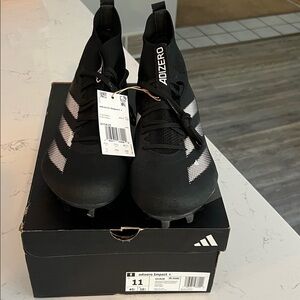 Adidas Adizero Black Football Cleats- 11